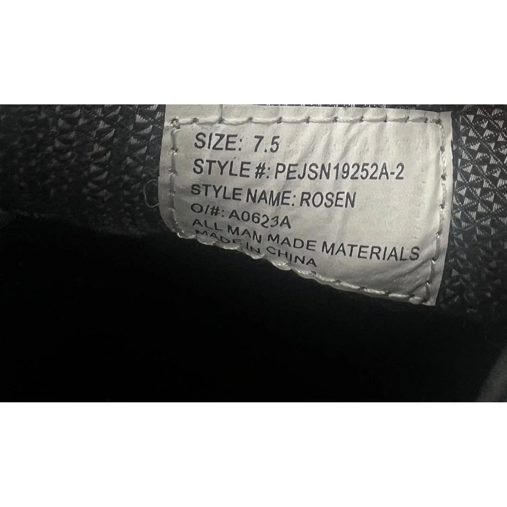 NEW Perry Ellis Portfolio Mens Black Slip On Dress‎ Shoes Rosen Size 7.5 Comfort